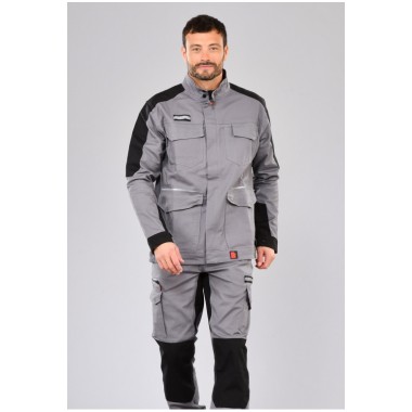 BLOUSON BATIWORK - GRIS ACIER