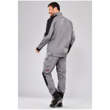 BLOUSON BATIWORK - GRIS ACIER